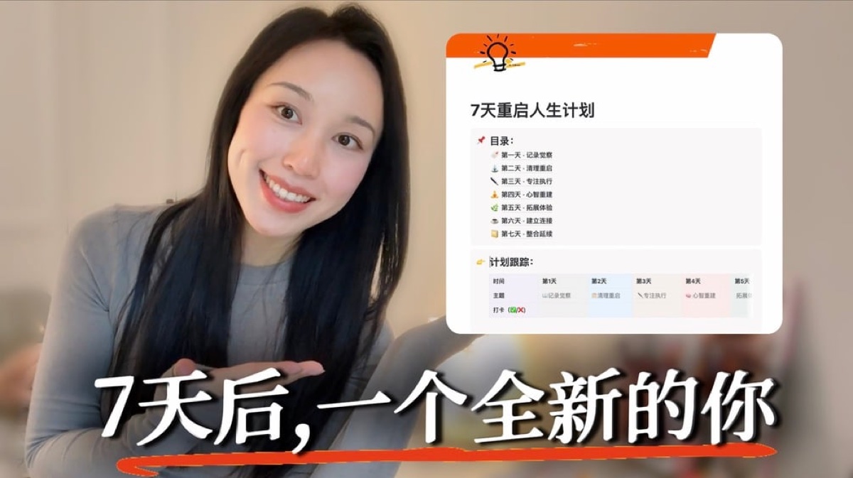 7 天重啟人生計劃